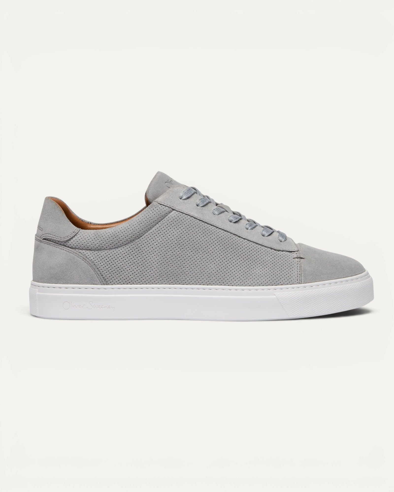 Almada Perforated Cupsole Trainer Concrete