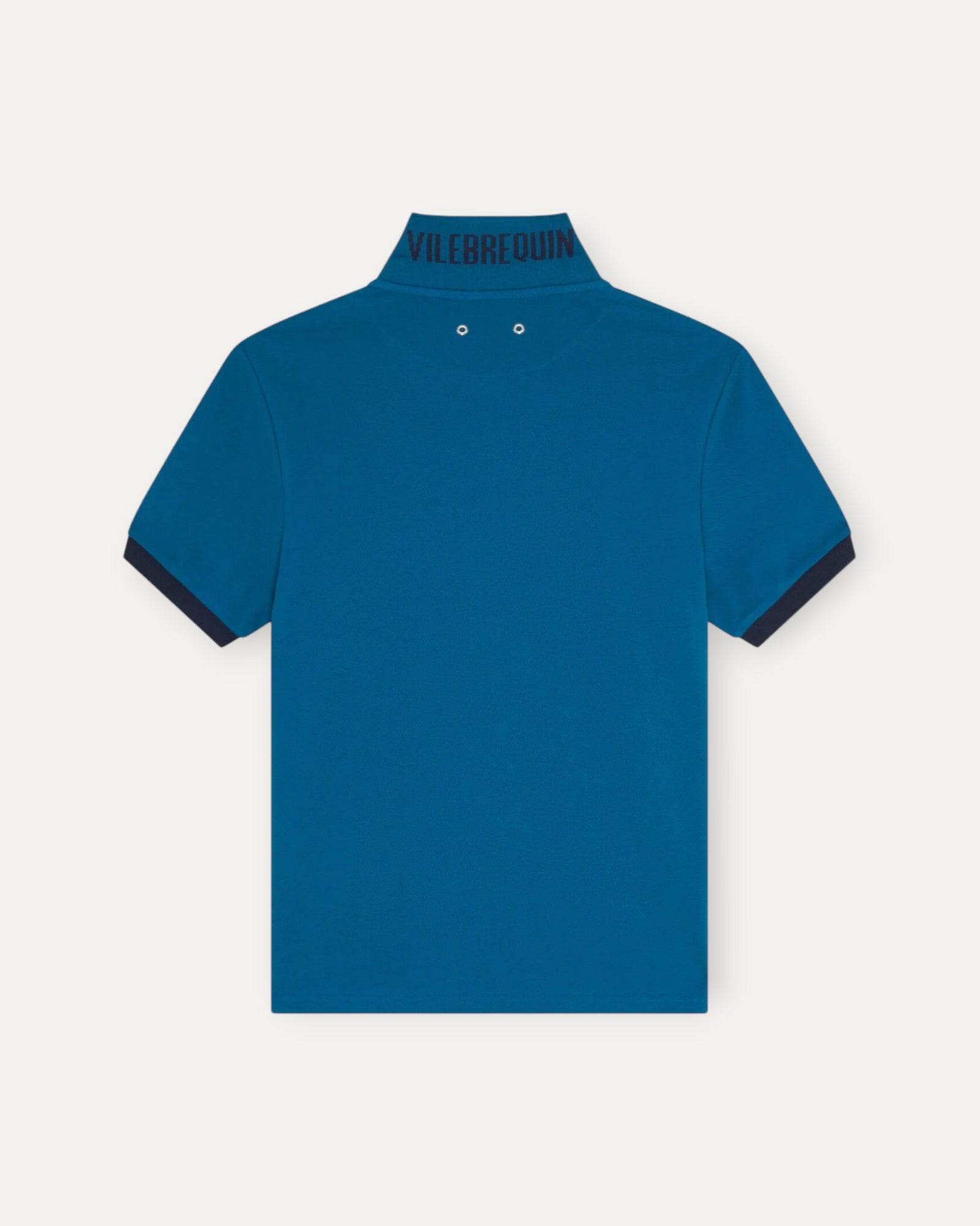 Organic Cotton Piqué Polo Shirt Blue