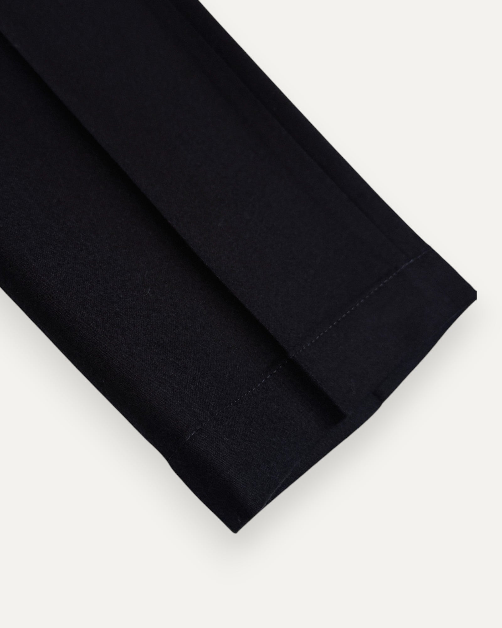 Elasticated Waist Slim Fitting Flannel Trouser Navy