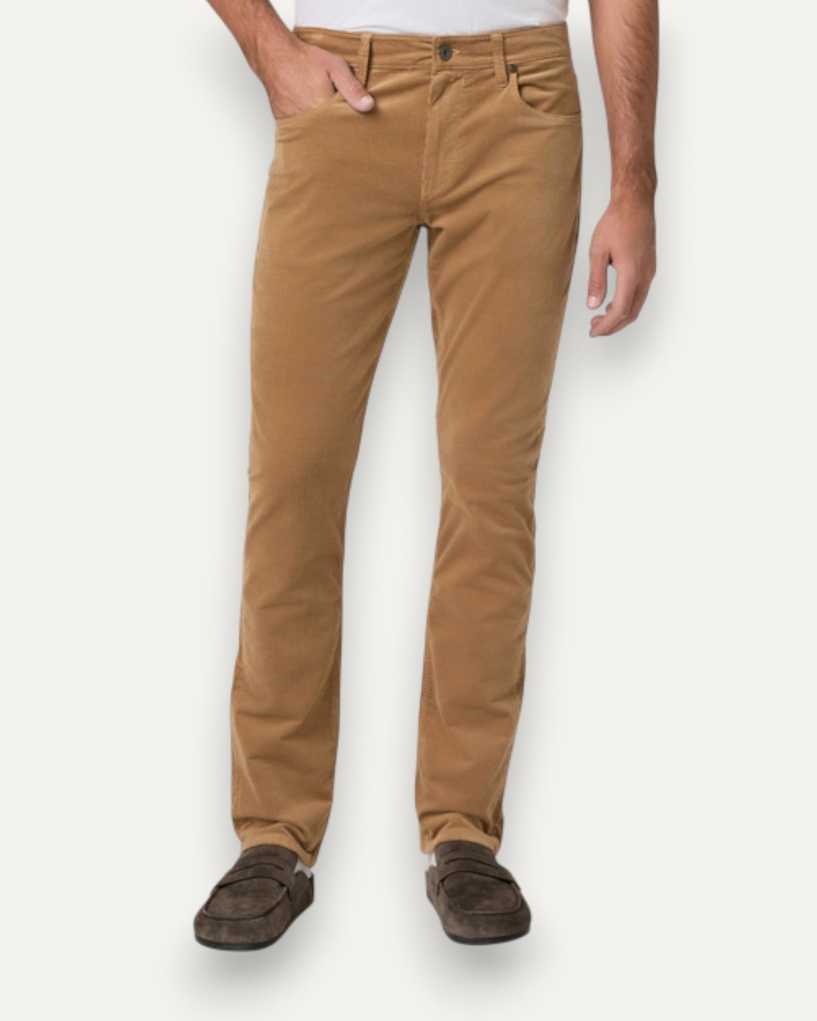 Federal Slim Straight Corduroy Jean Tan