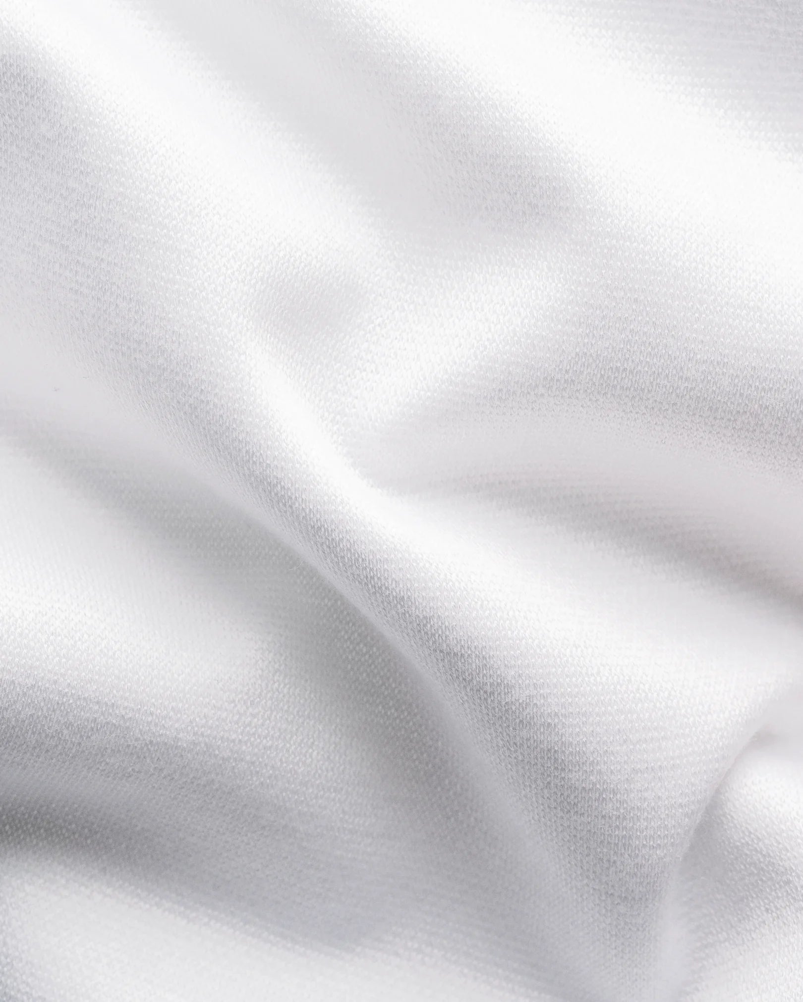 Slim Filo Di Scozia Knit Shirt White