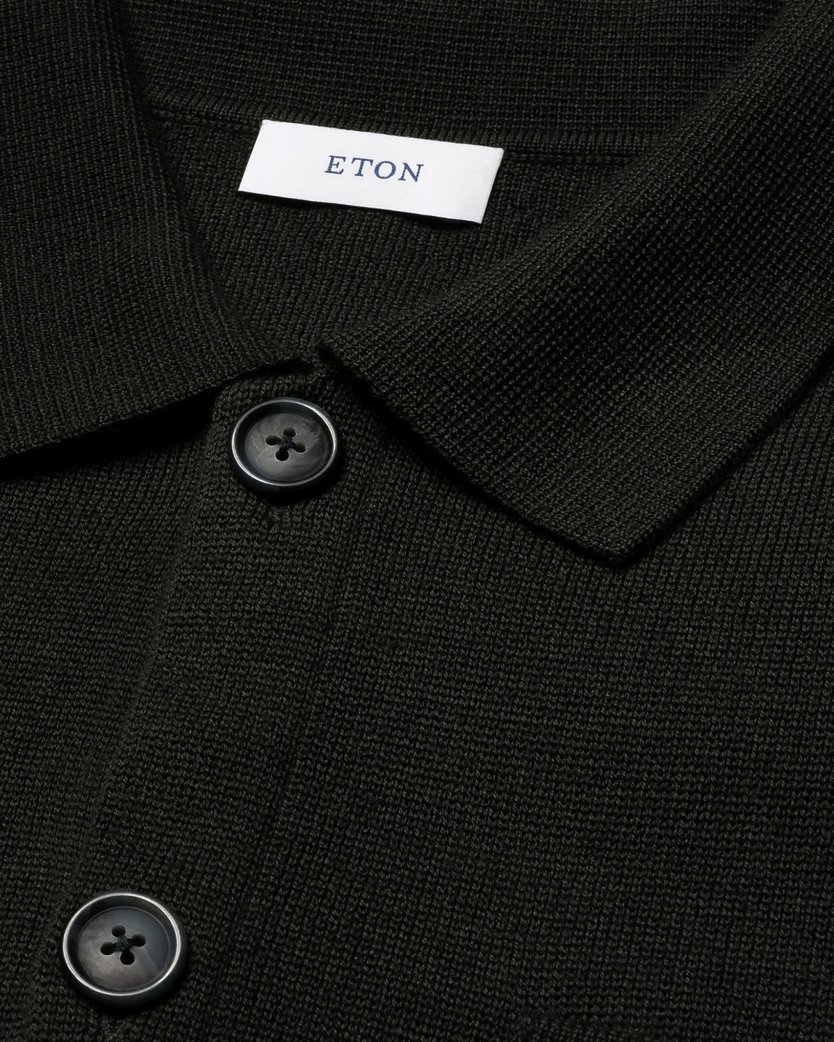 Merino Milano Knit Overshirt Dark Green