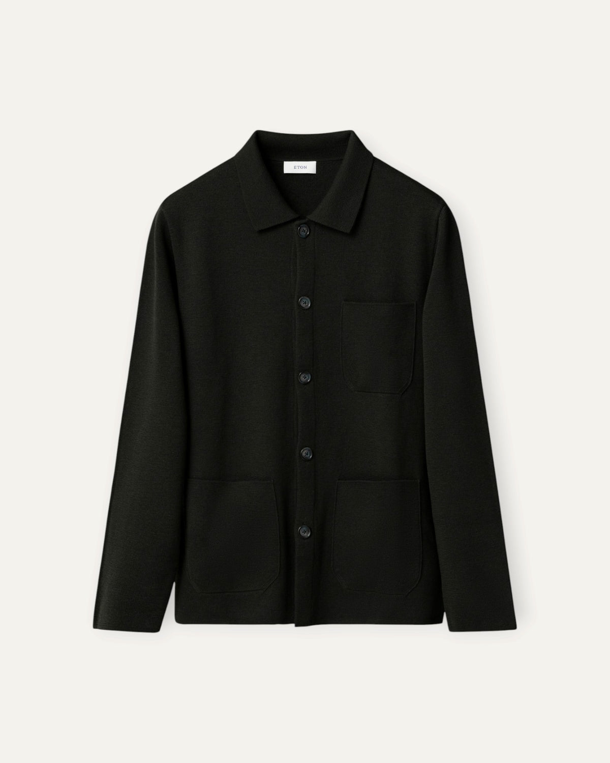 Merino Milano Knit Overshirt Dark Green