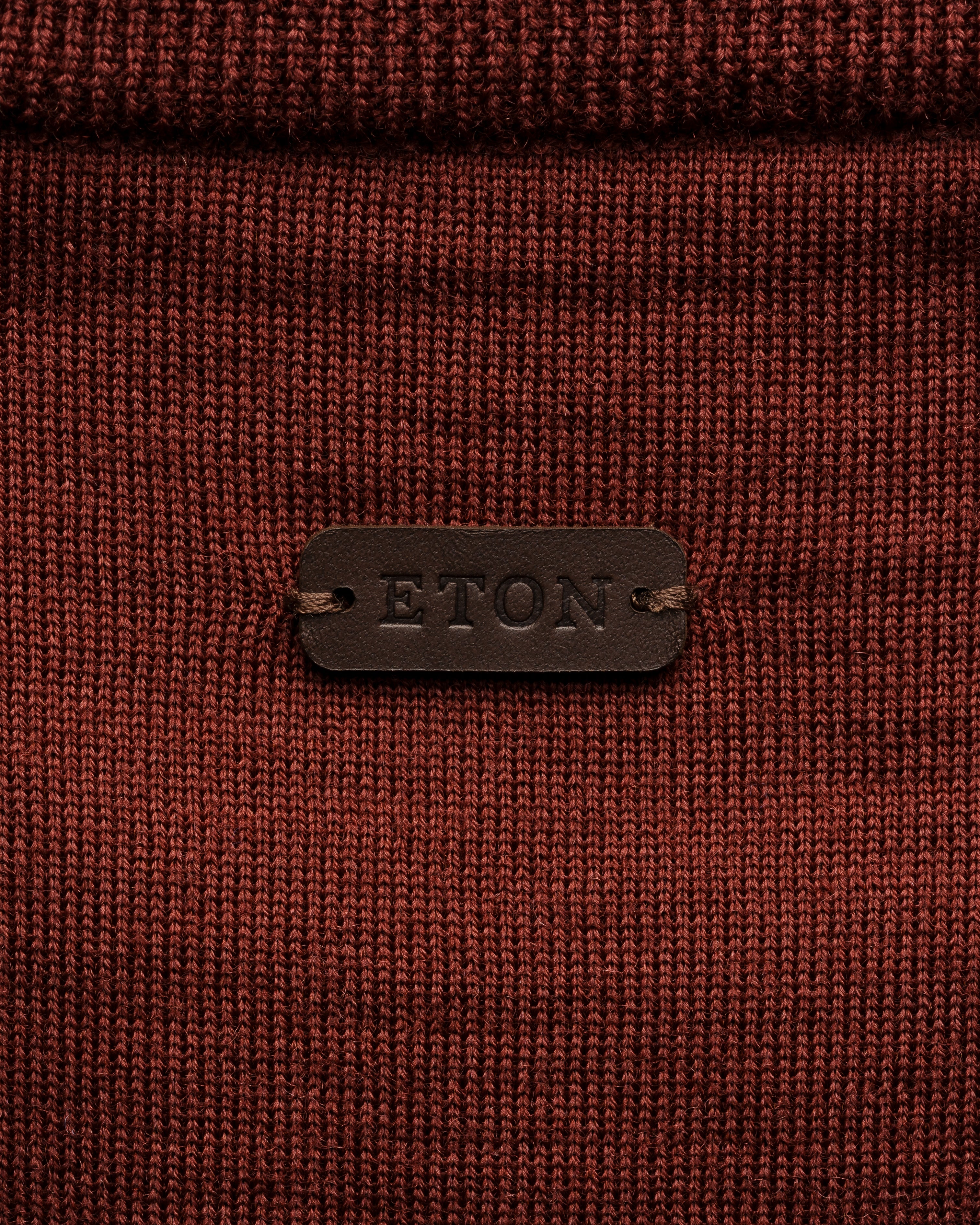 Merino Knit Crew Neck Red