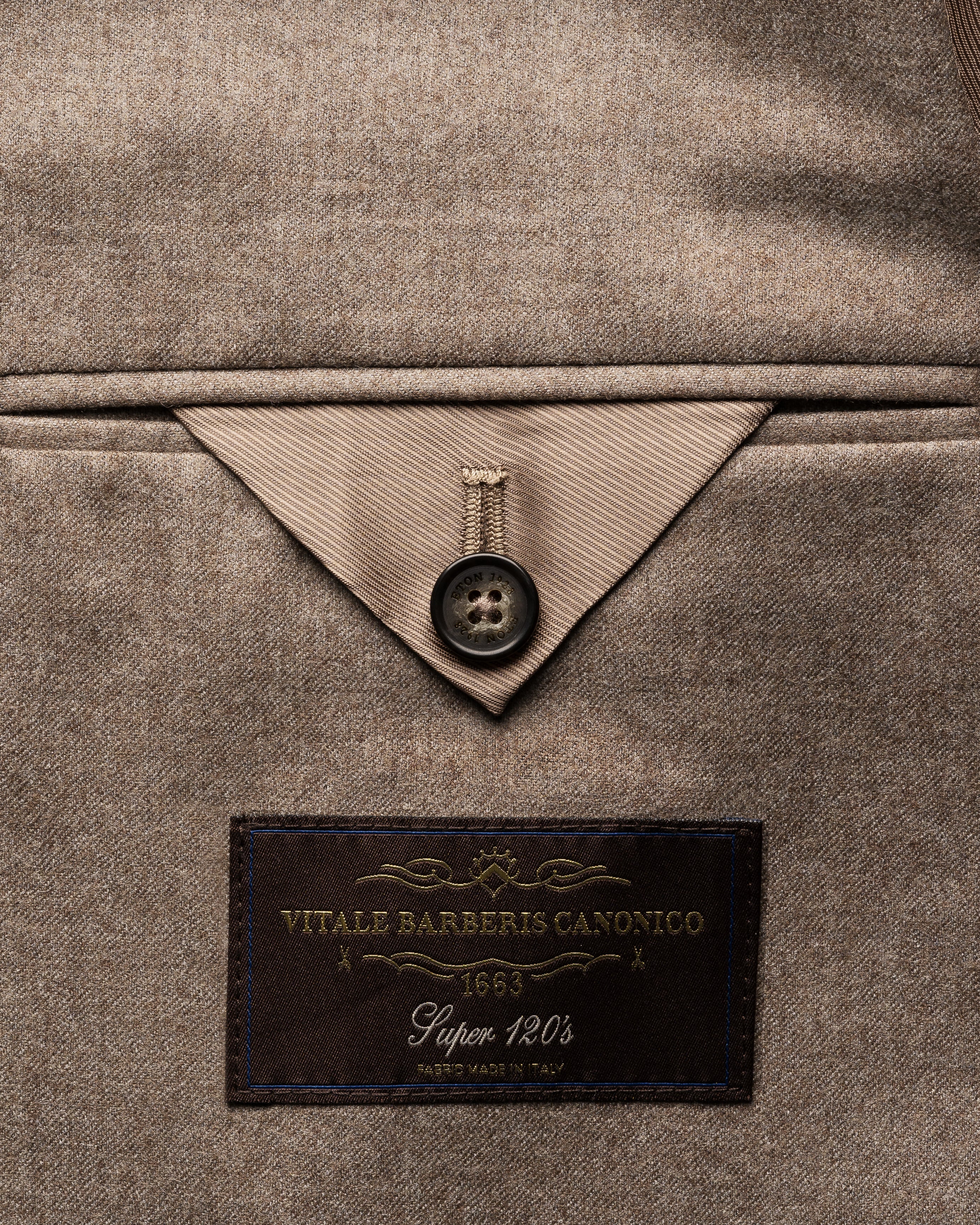 Wool Flannel Soft Jacket Taupe