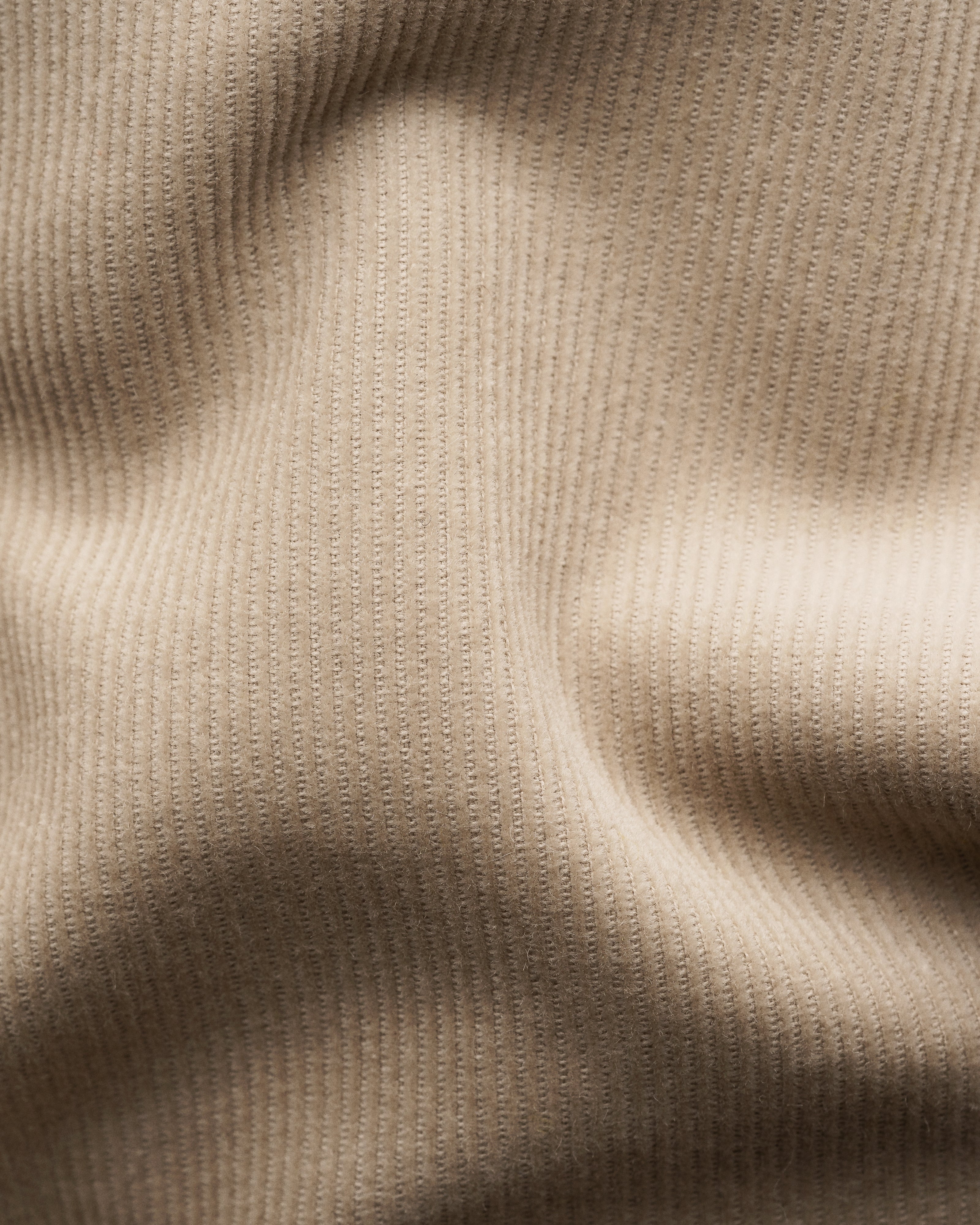 Solid Corduroy Shirt Beige