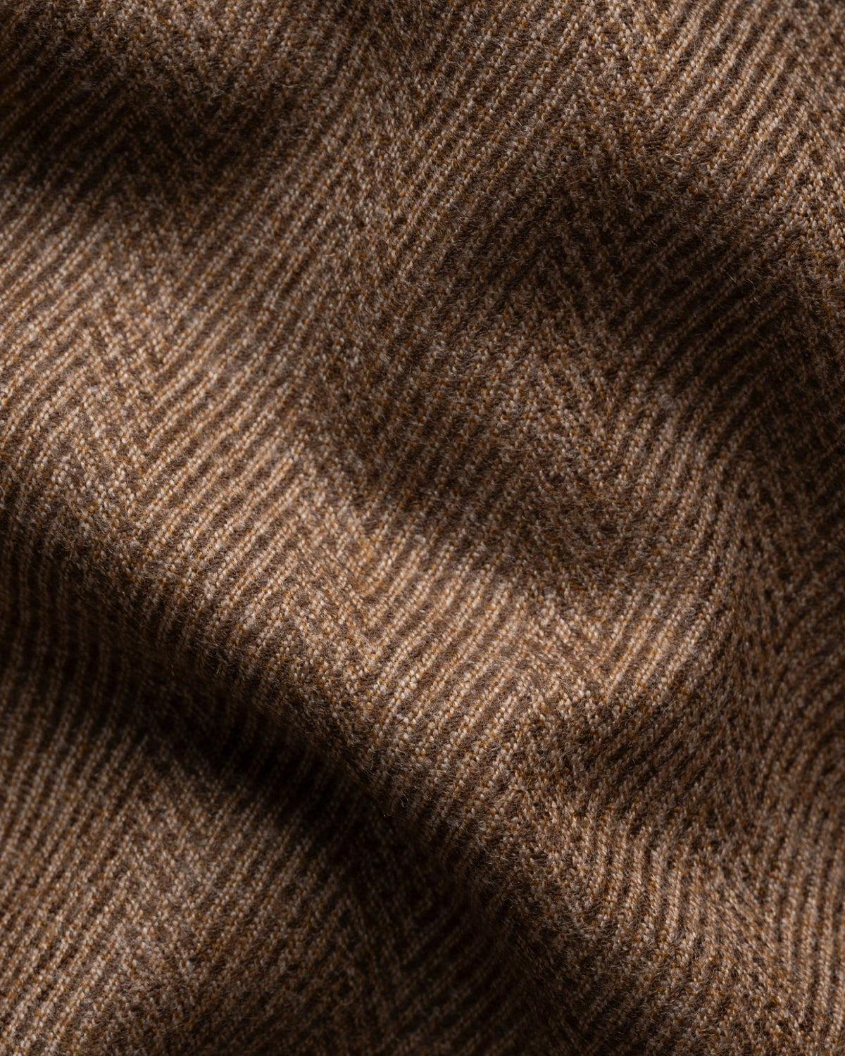 Wool Structure Four Pocket Overshirt Brown