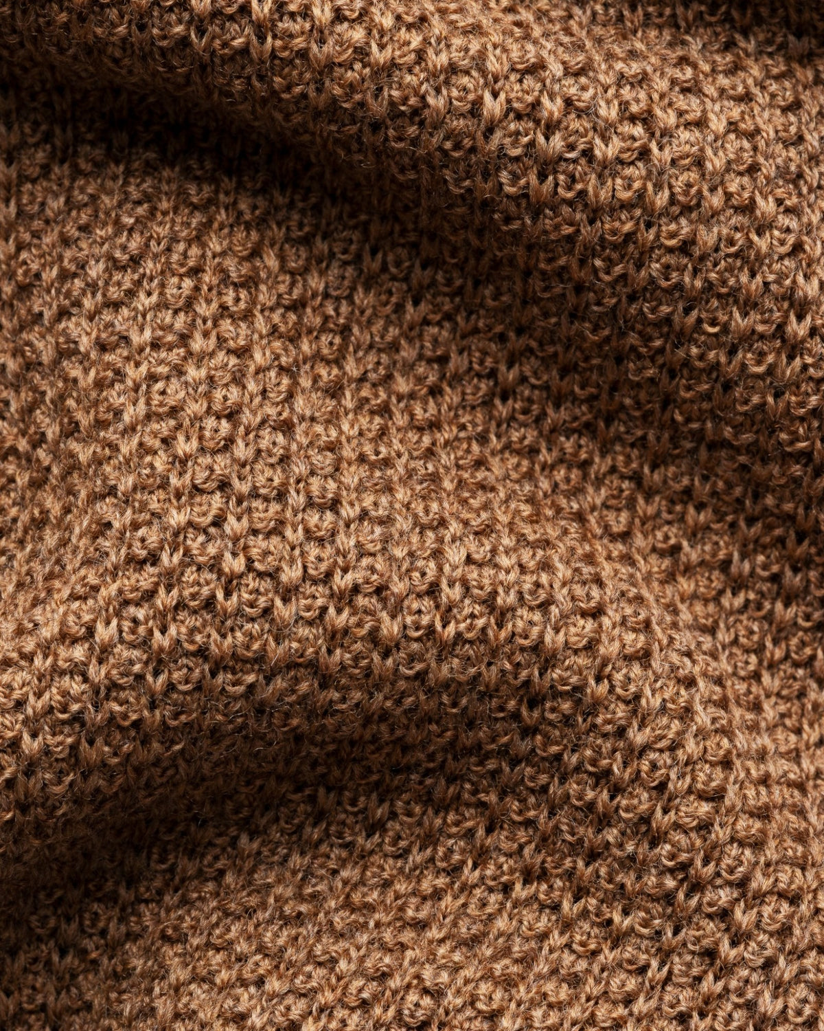 Merino Long Sleeved Polo Shirt Tan
