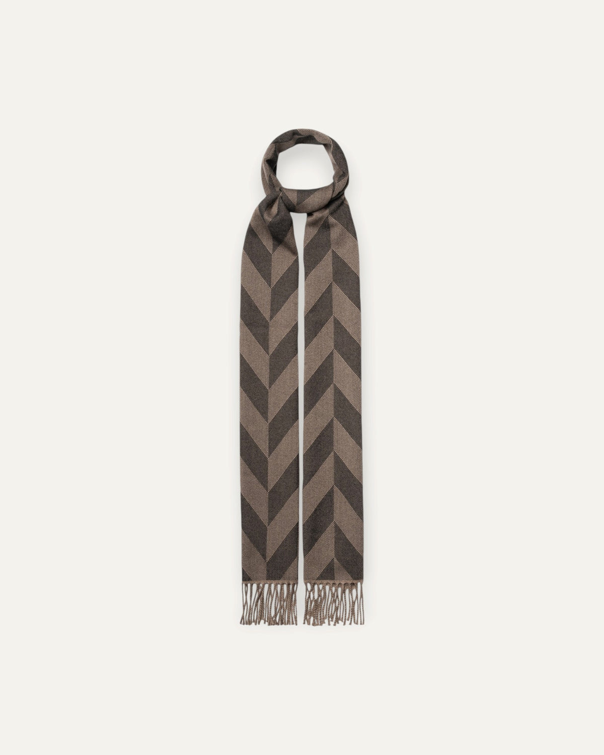 Large Chevron Merino Wool Scarf