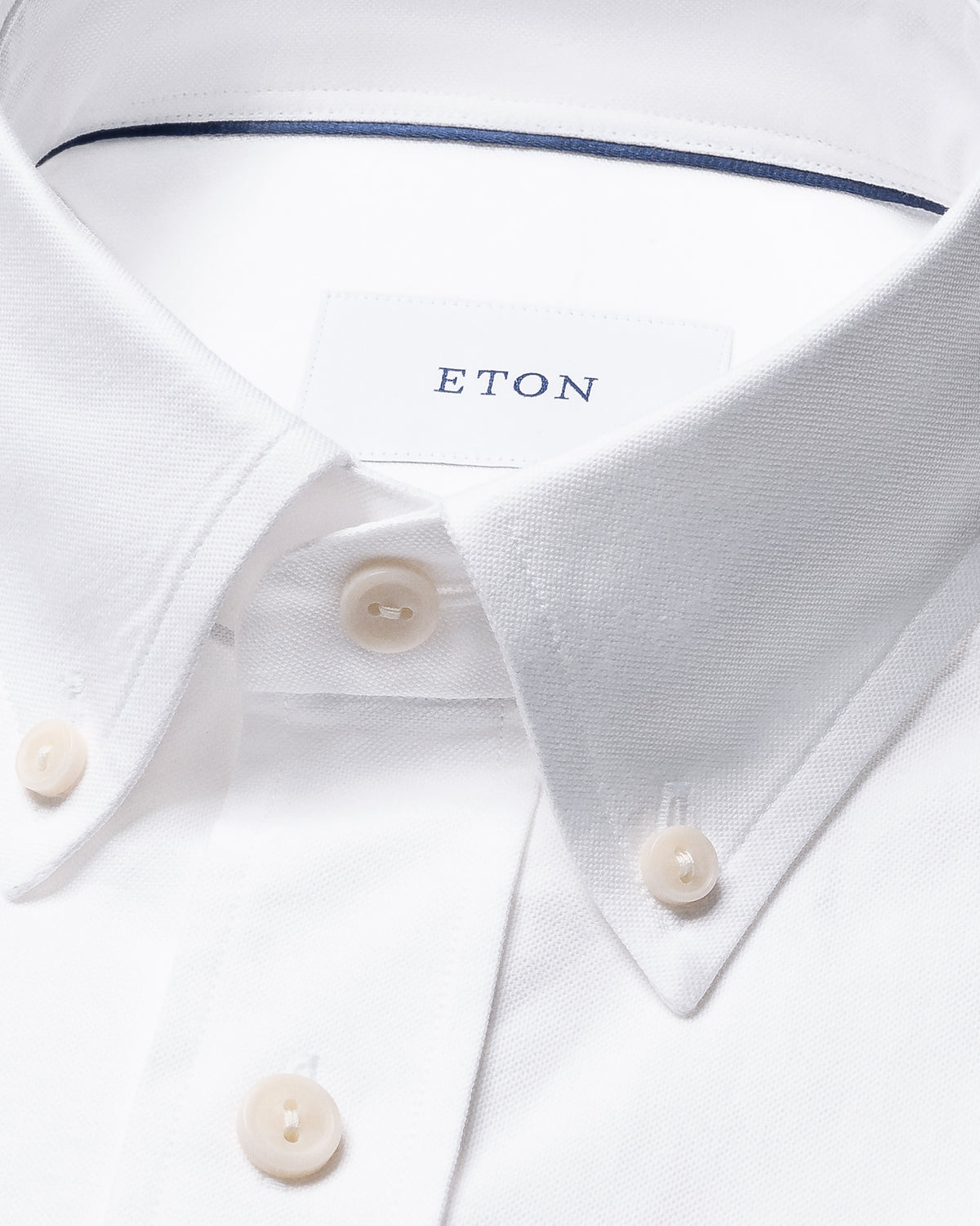 Casual Fit Button Down Collared Oxford Shirt White