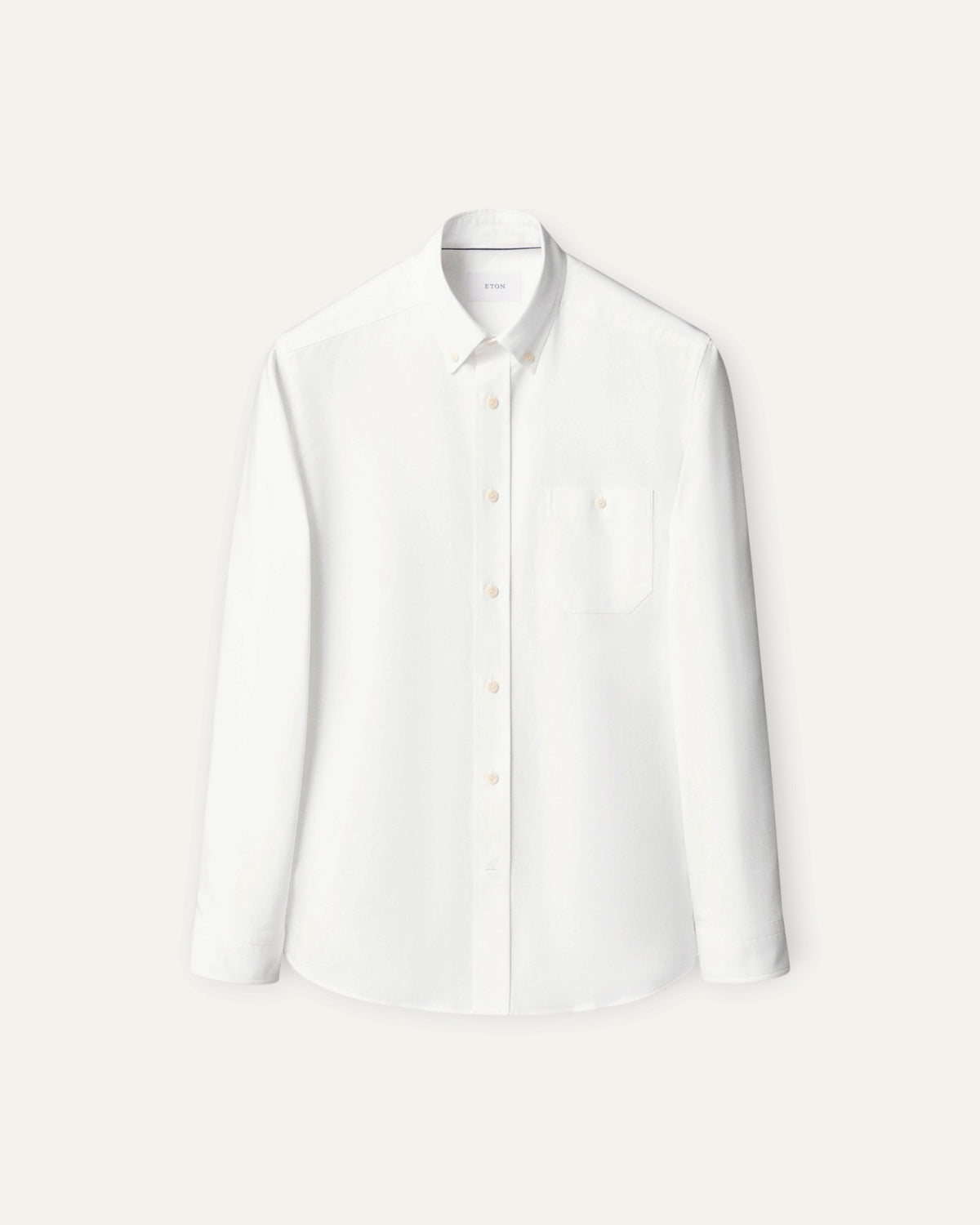 Casual Fit Button Down Collared Oxford Shirt White
