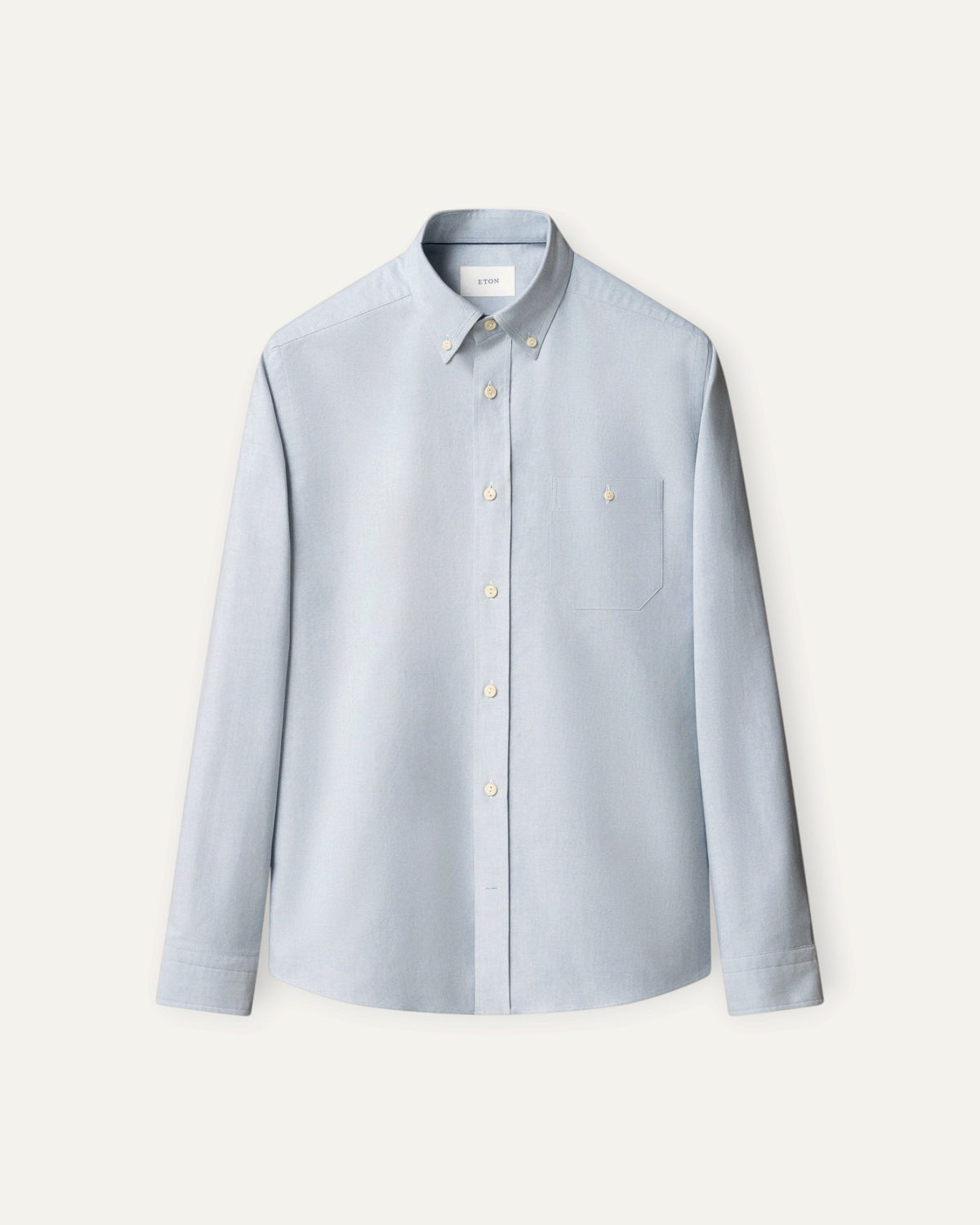 Casual Fit Button Down Collared Oxford Shirt Pale Blue