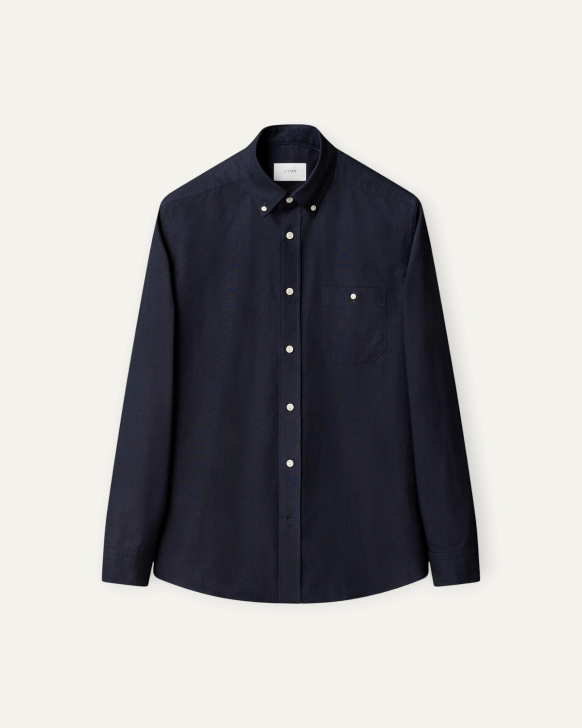 Casual Fit Button Down Collared Oxford Shirt Navy Blue